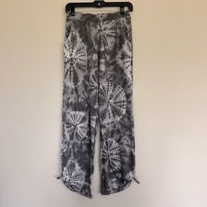 7th Ray Gray Tie-Dye Athleisure Pants